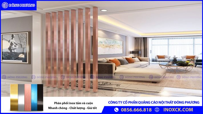 INOX GƯƠNG HỒNG TRÀ