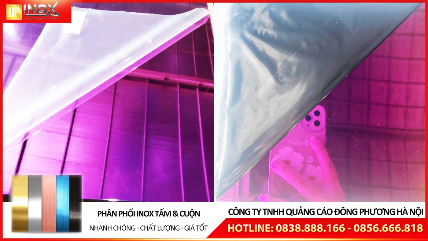 tấm inox gương tím