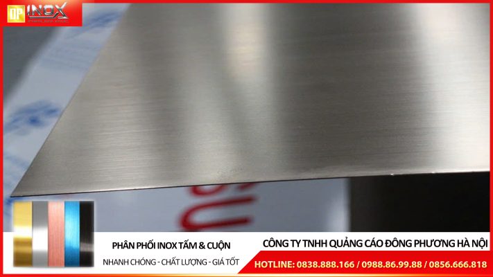 Tấm inox xước trắng