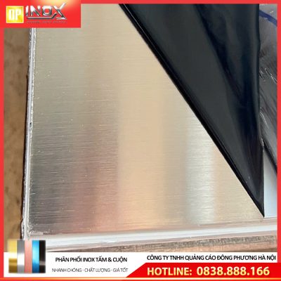 tấm inox xước trắng